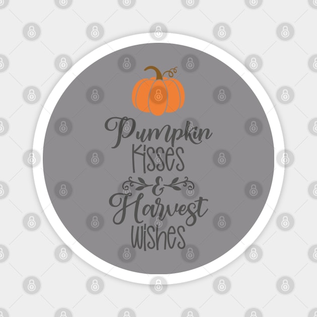 pumpkins kisses fall t-shirt Magnet by Teeshirtmedley